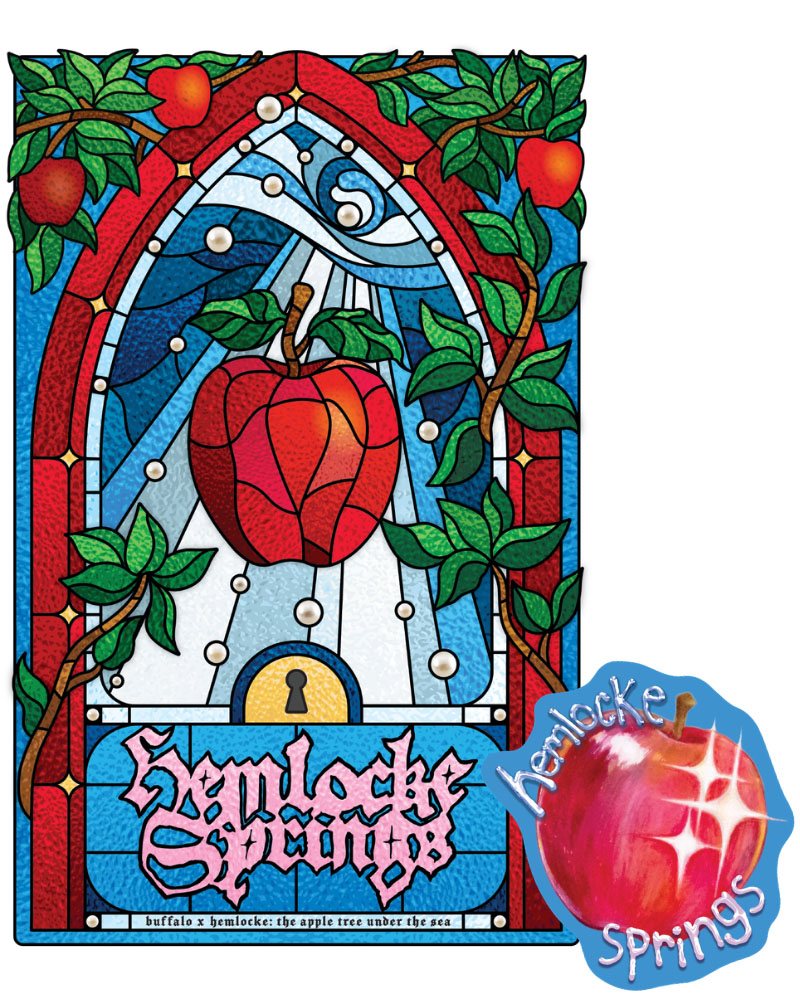 Hemlocke Springs x Buffalo Exchange Limited Edition Poster and Sticker